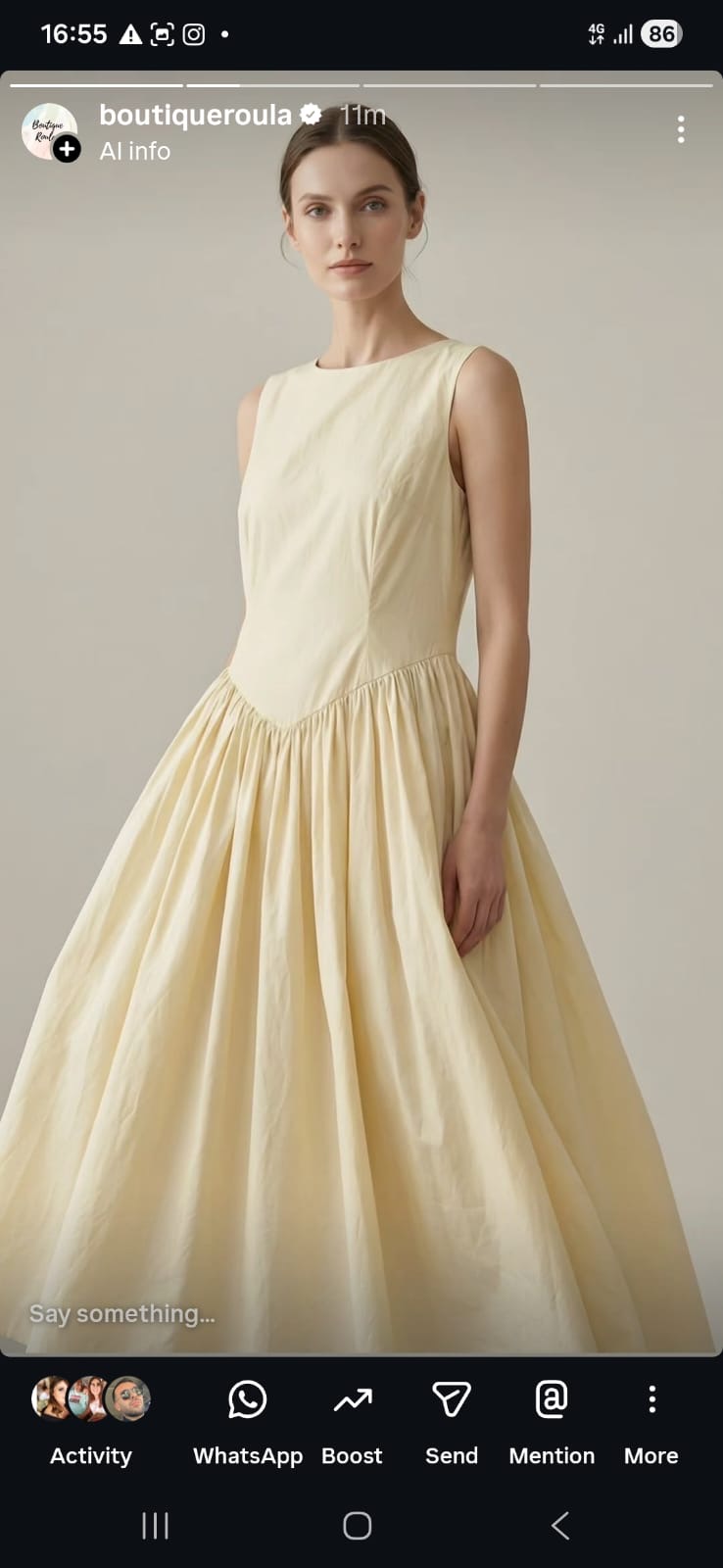 Butter Drop-Waist Taffeta Gown
